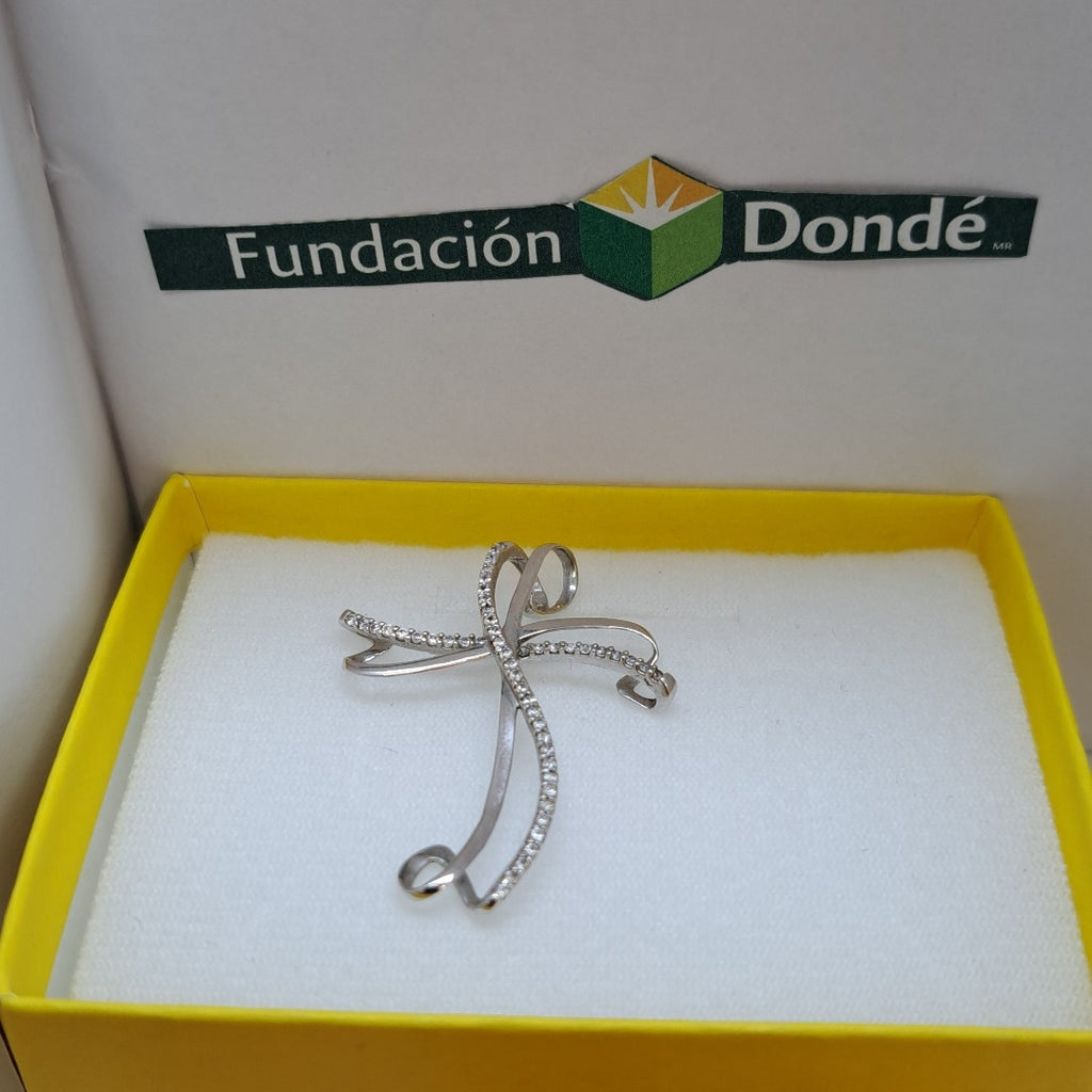 CRUZ ORO BLANCO 10 K 2,70 GRMS (SEMINUEVO)