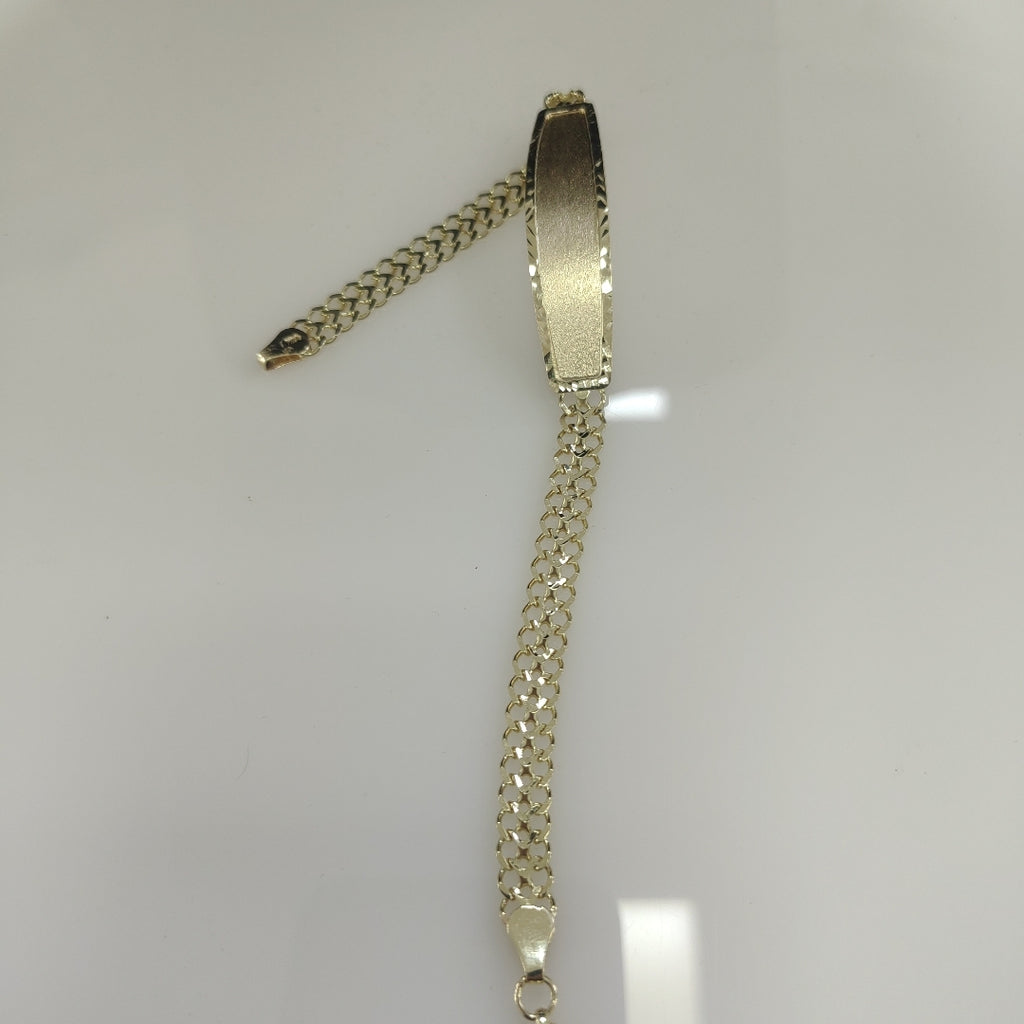 PULSERA TEJIDO ESCLAVA CHINO 14K 21 CM 10.3 GR (NUEVO)