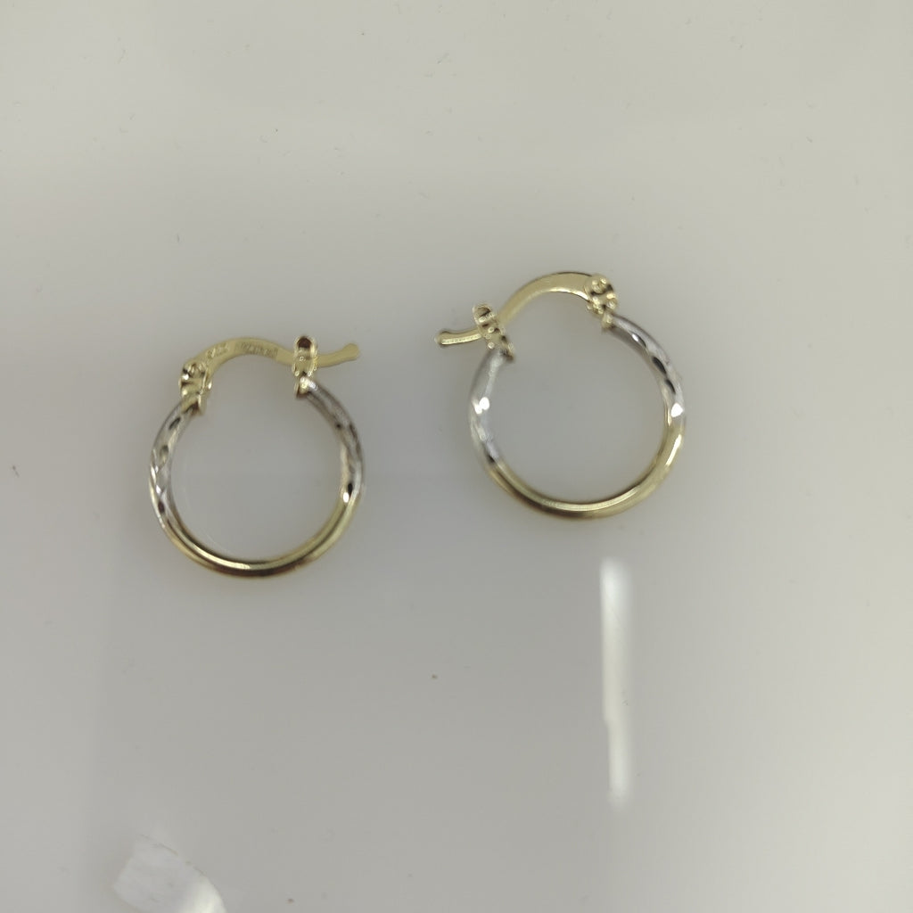 ARETES ARRACADAS COMBINADAS 14K 1.1 GR (NUEVO)
