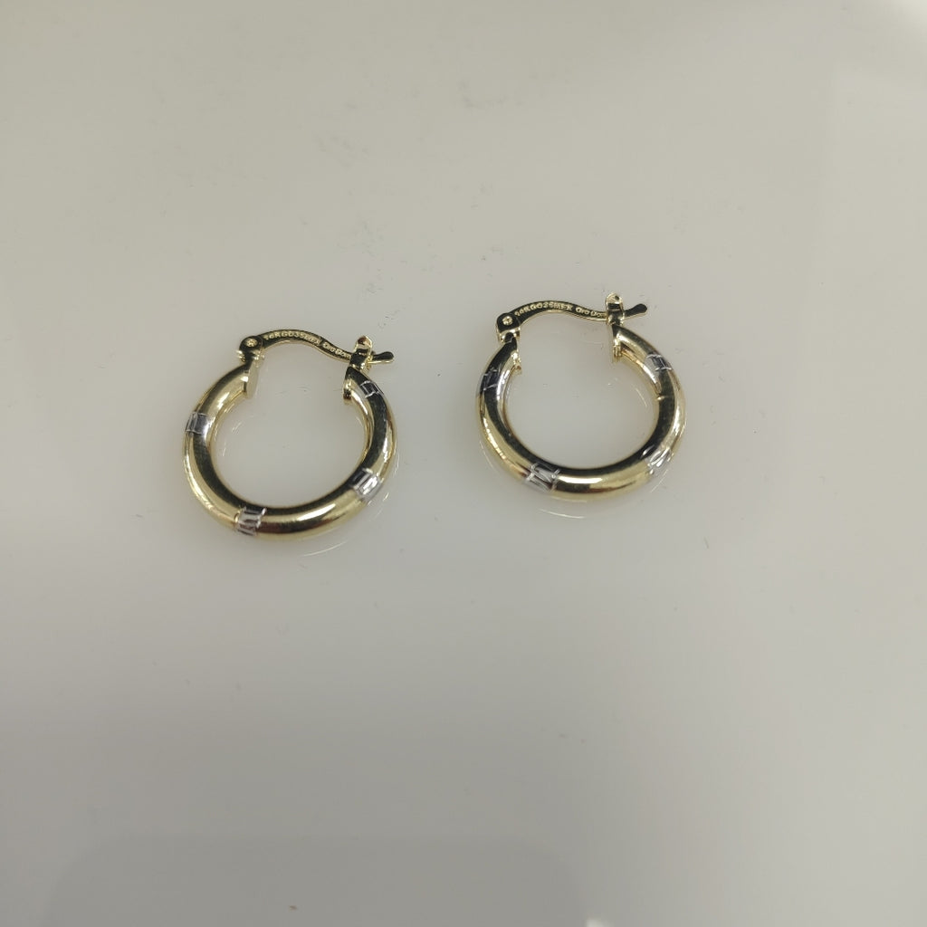 ARETES ARRACADAS COMBINADAS 14K 1.6 GR (NUEVO)