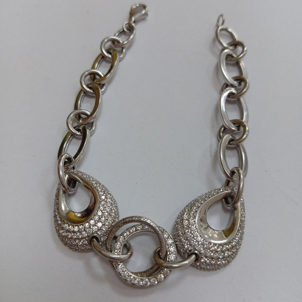 PULSERA ORO BLANCO 14 K 11,30 GRMS (SEMINUEVO)