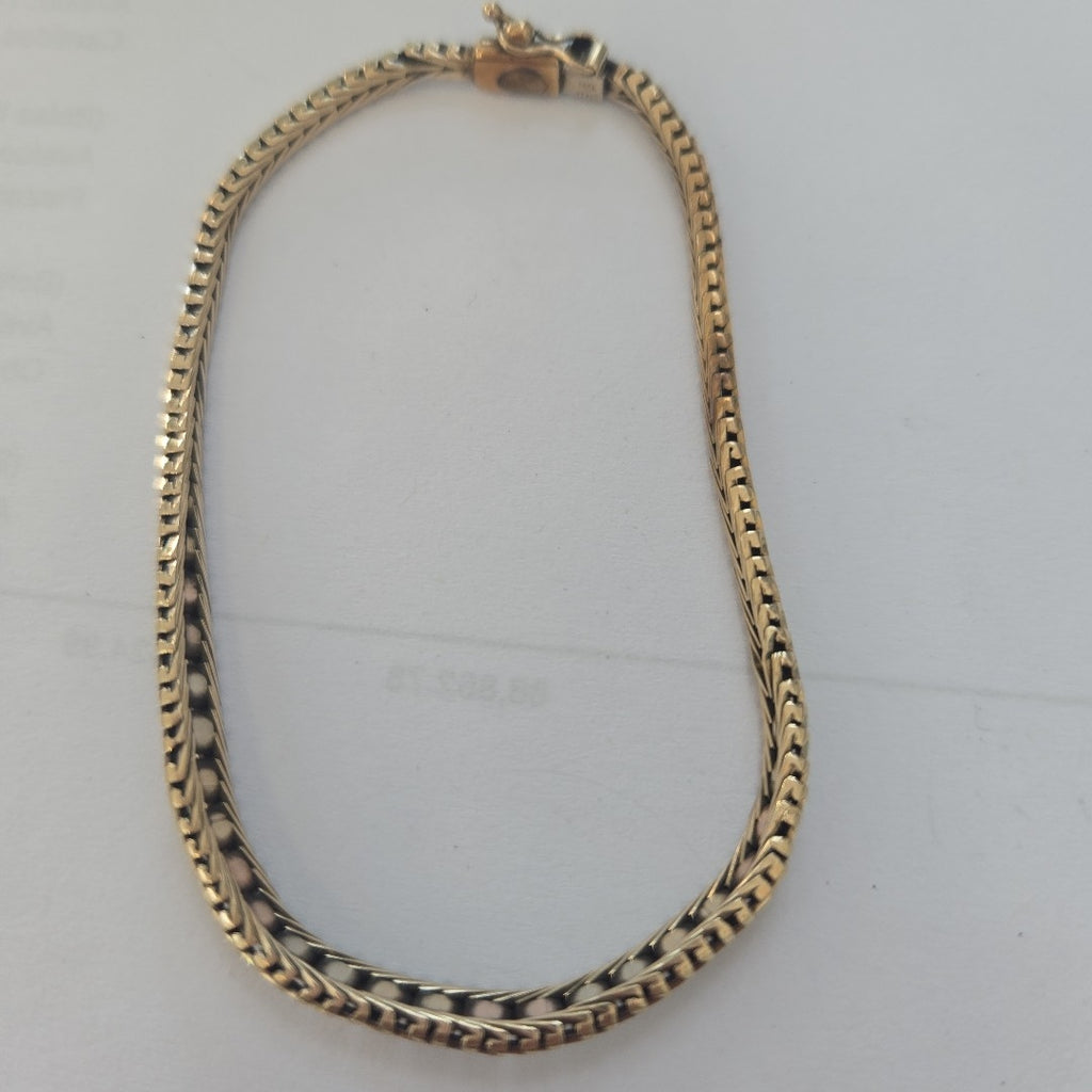 PULSERA ORO COMBINADO 10 K 9.3 GRMS (SEMINUEVO)