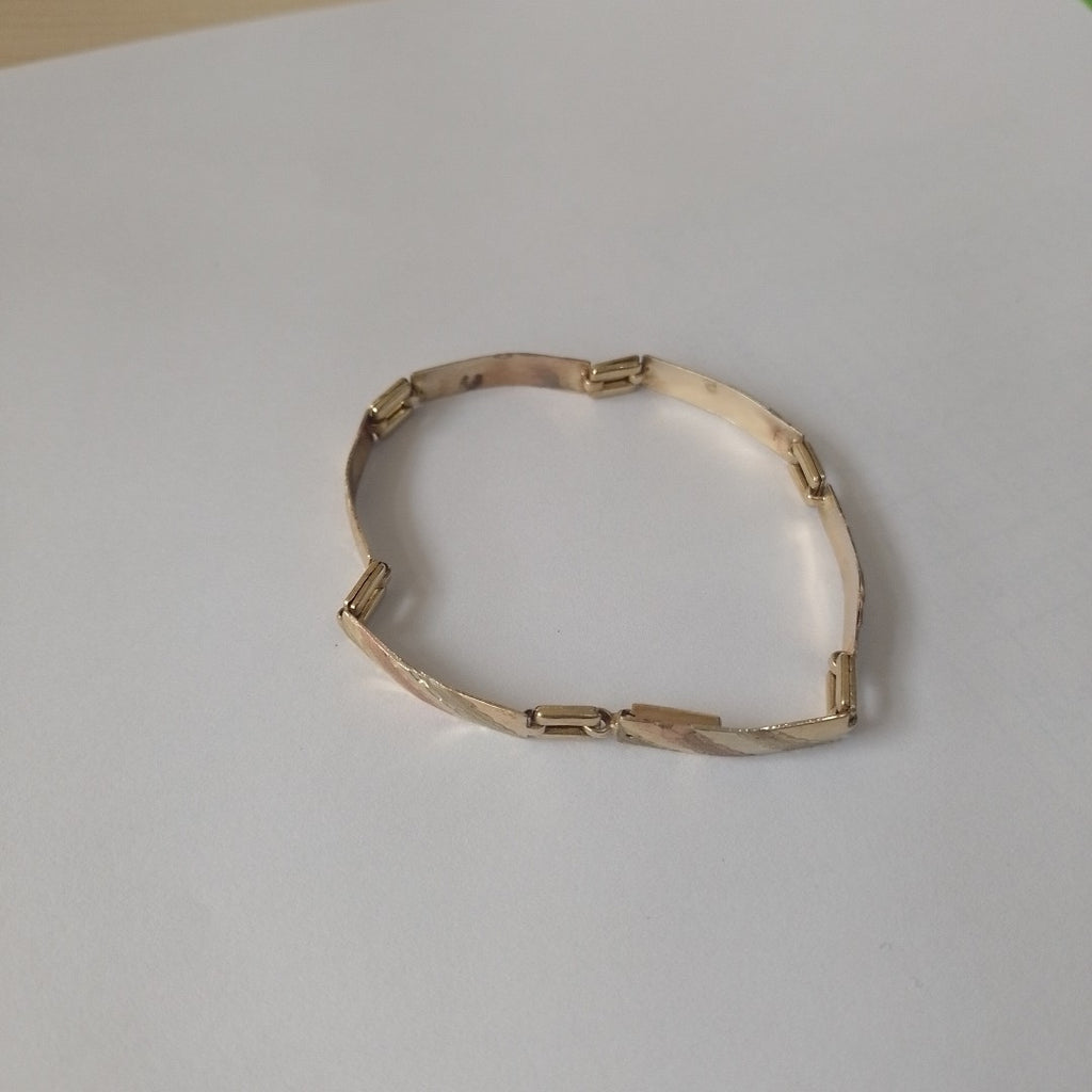 PULSERA ORO, ORO MUY BAJO, ORO COMBINADO 8 K 6.3 GRMS (SEMINUEVO)