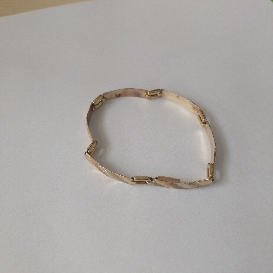 PULSERA ORO, ORO MUY BAJO, ORO COMBINADO 8 K 6.3 GRMS (SEMINUEVO)