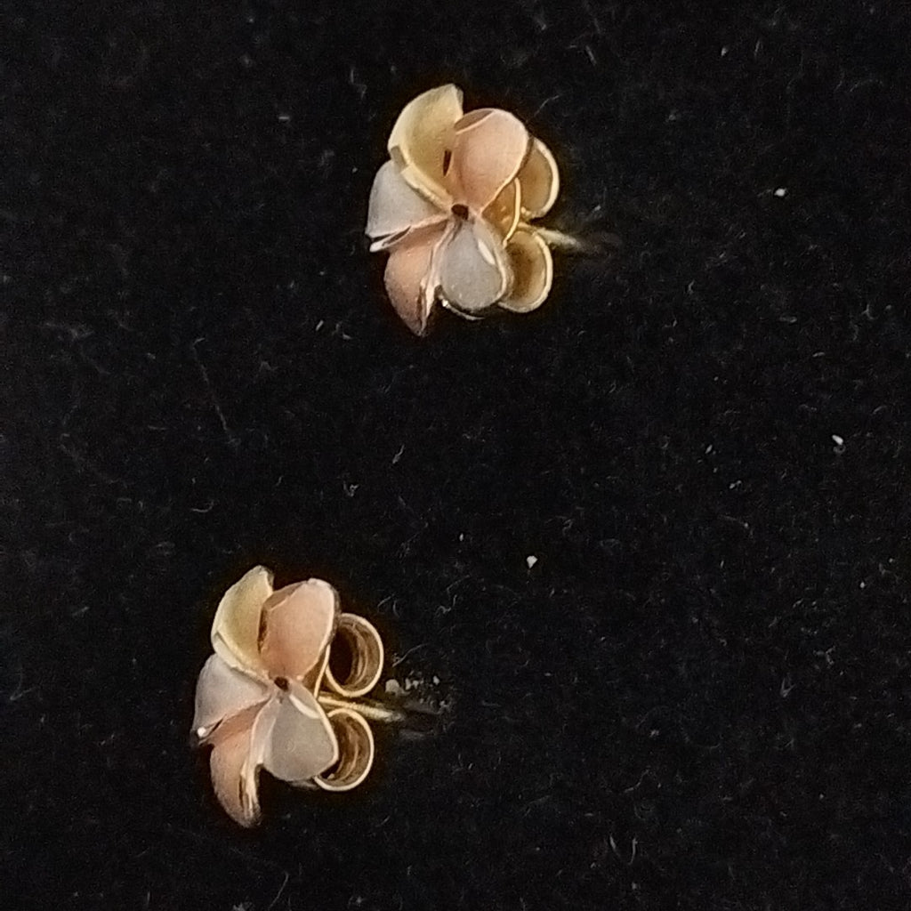 ARETES PAR ORO 14 K 1,20 GRMS (SEMINUEVO)