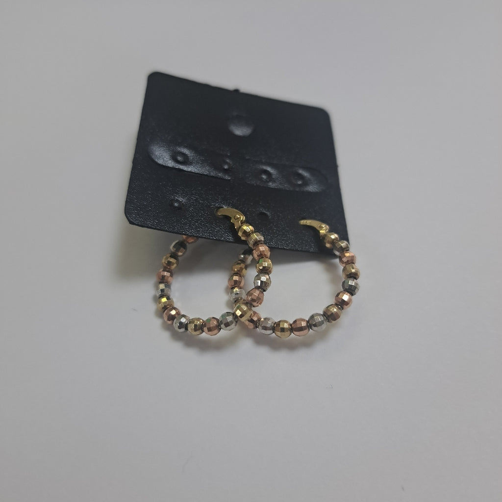 ARRACADAS PAR ORO,ORO COMBINADO 10 K 2,70 GRMS (SEMINUEVO)