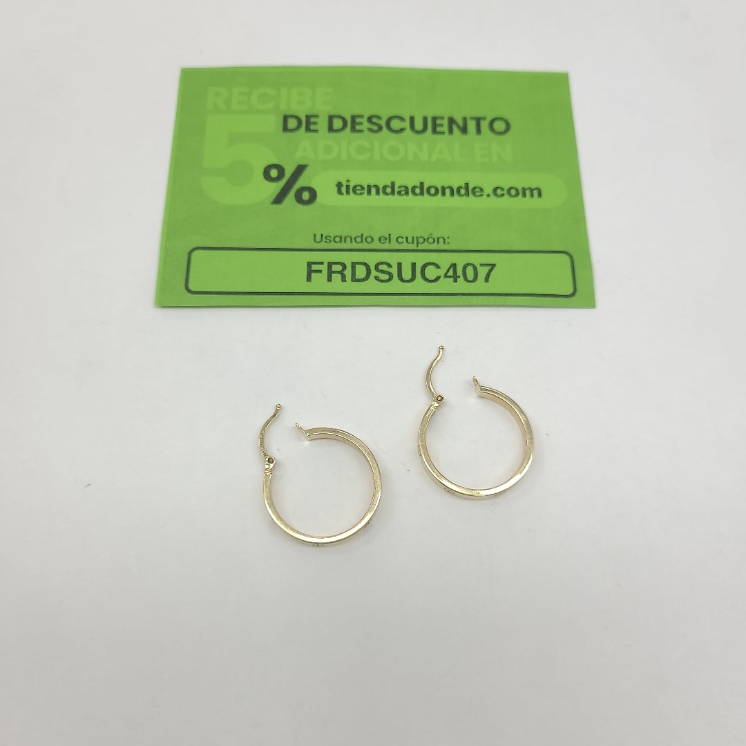 ARRACADAS PAR ORO 14 K 2.7 GRMS (SEMINUEVO)