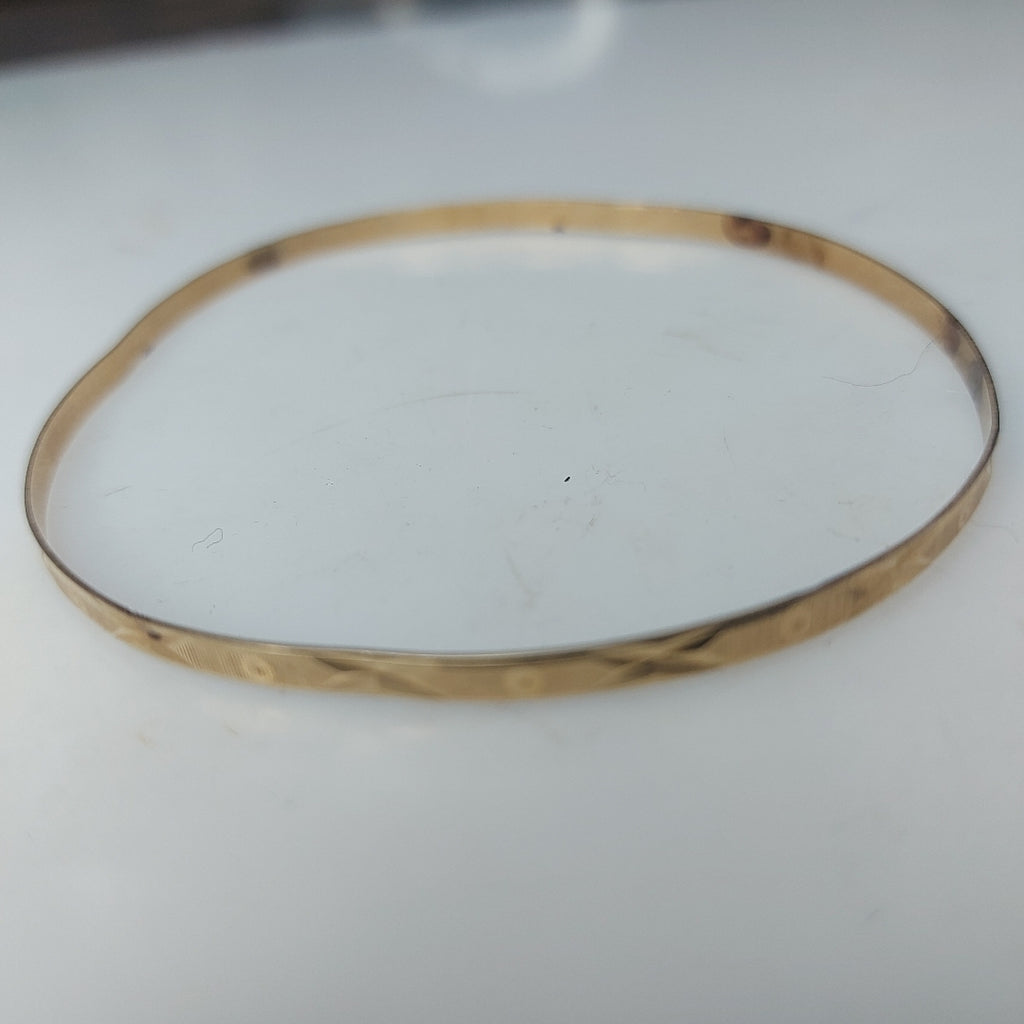 PULSERA RIGIDA ORO 14 K 4,30 GRMS (SEMINUEVO)