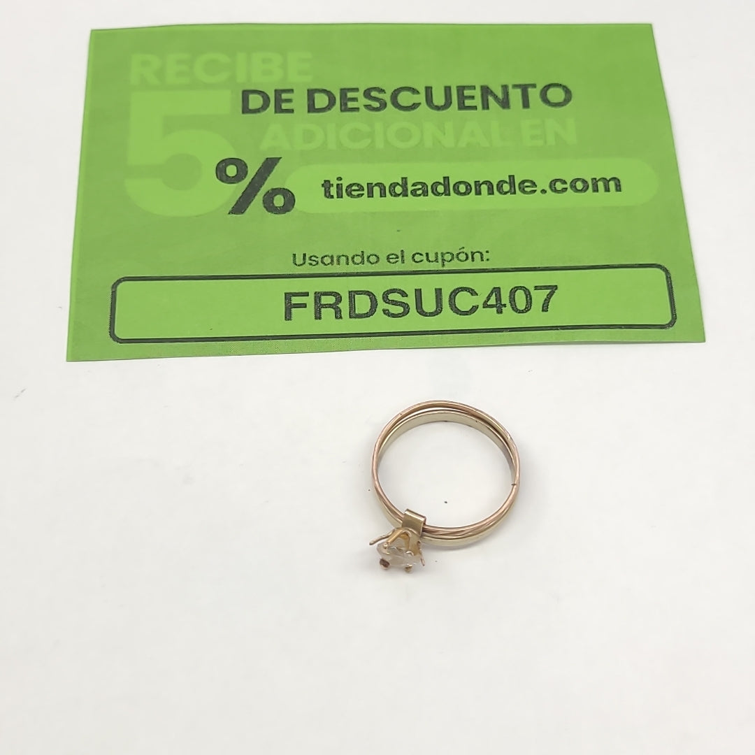 SOLITARIO ORO 10 K 2.8 GRMS (SEMINUEVO)