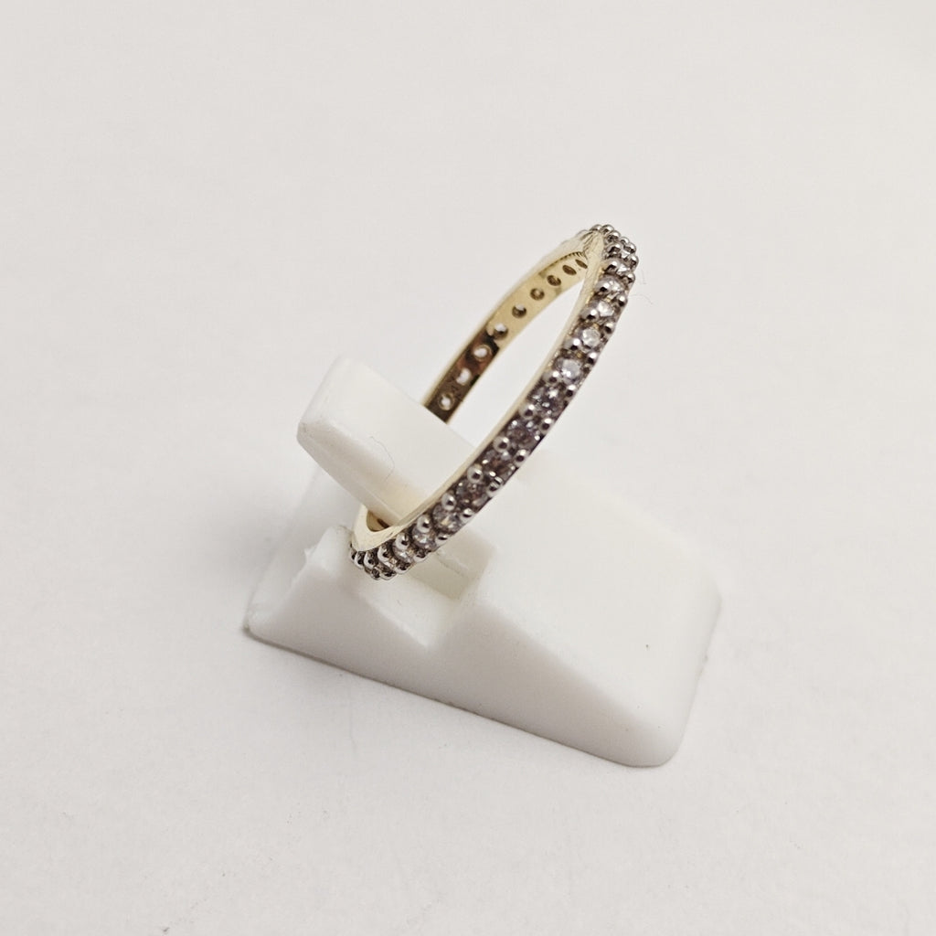 ANILLO ANILLITO CHURUMBELA C CIRCONIAS 14K 7.5 TALLA 2 GR (NUEVO)