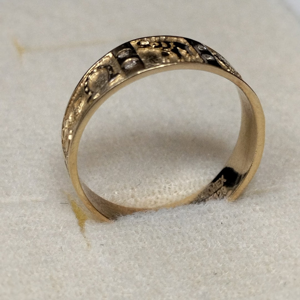 ARGOLLA DE LA SUERTE ORO 14 K 3 GRMS (SEMINUEVO)