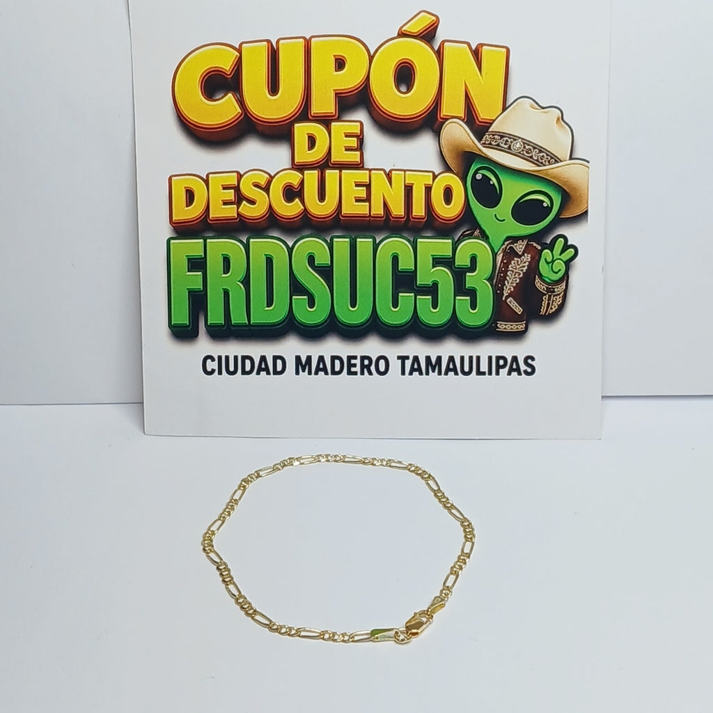 PULSERA 3X1 14K 18 CM 1.9 GR (NUEVO)