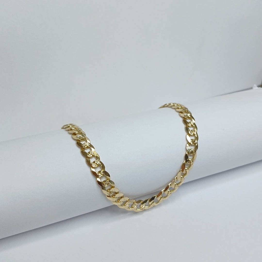 PULSERA BARBADA 14K 21 CM 7.5 GR (NUEVO)