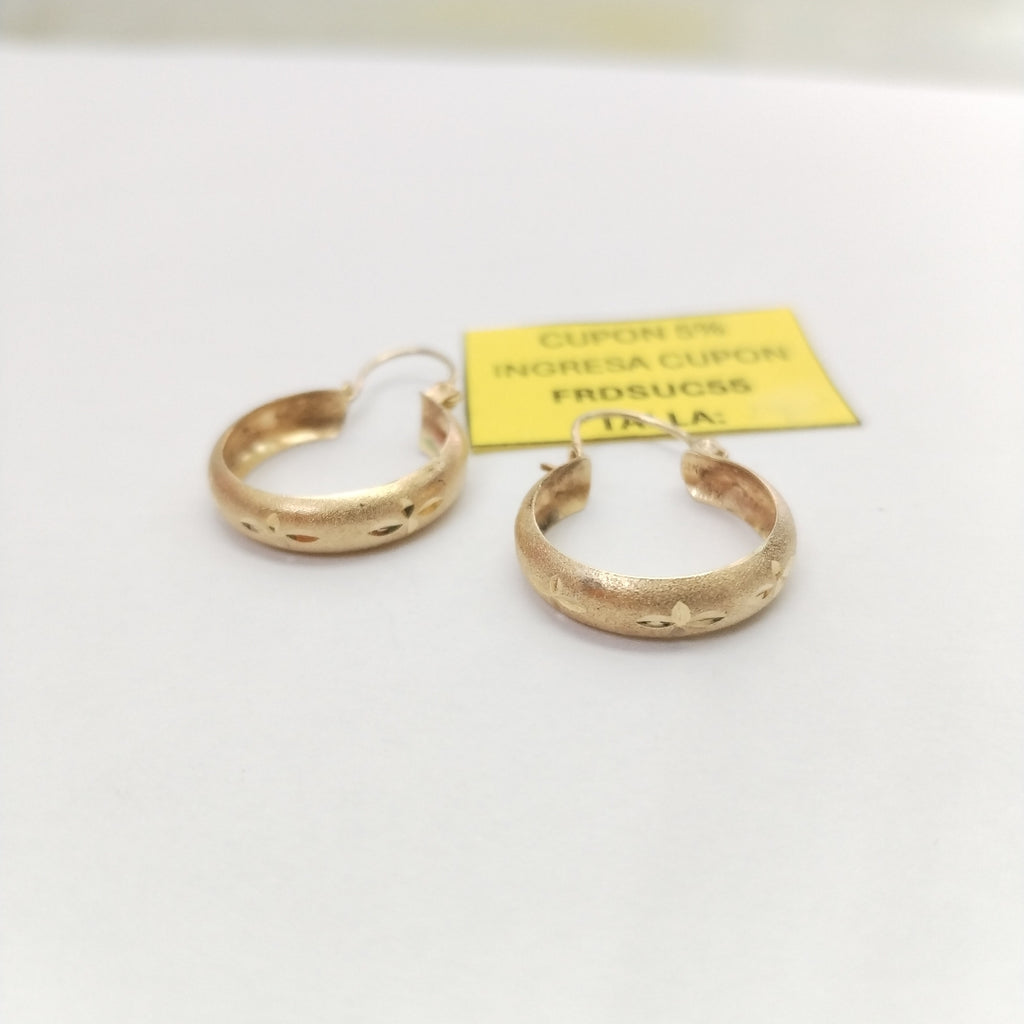 ARRACADAS PAR ORO 14 K 2,00 GRMS (SEMINUEVO)