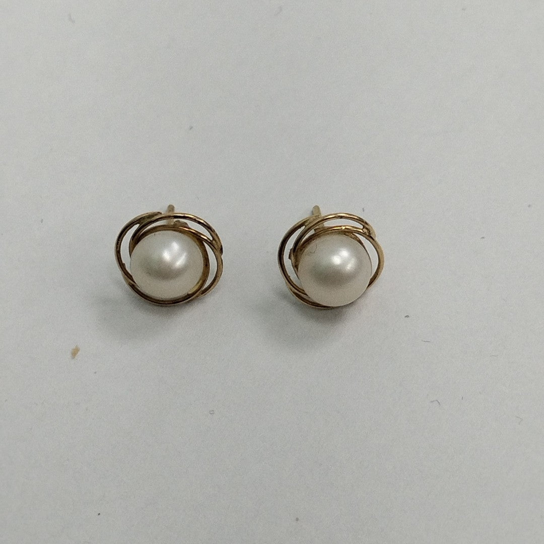 ARETES PAR ORO 14 K 1,60 GRMS (SEMINUEVO)