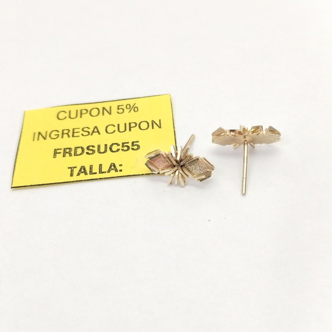 ARETES PAR ORO 14 K 1,20 GRMS (SEMINUEVO)