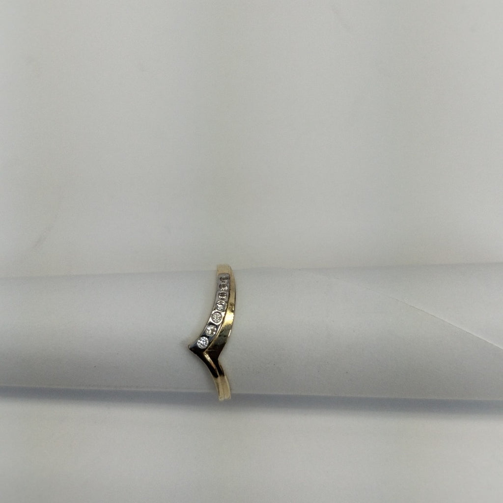 ANILLOS CON CIRCONIAS 14K TALLA 7 1 GR (NUEVO)