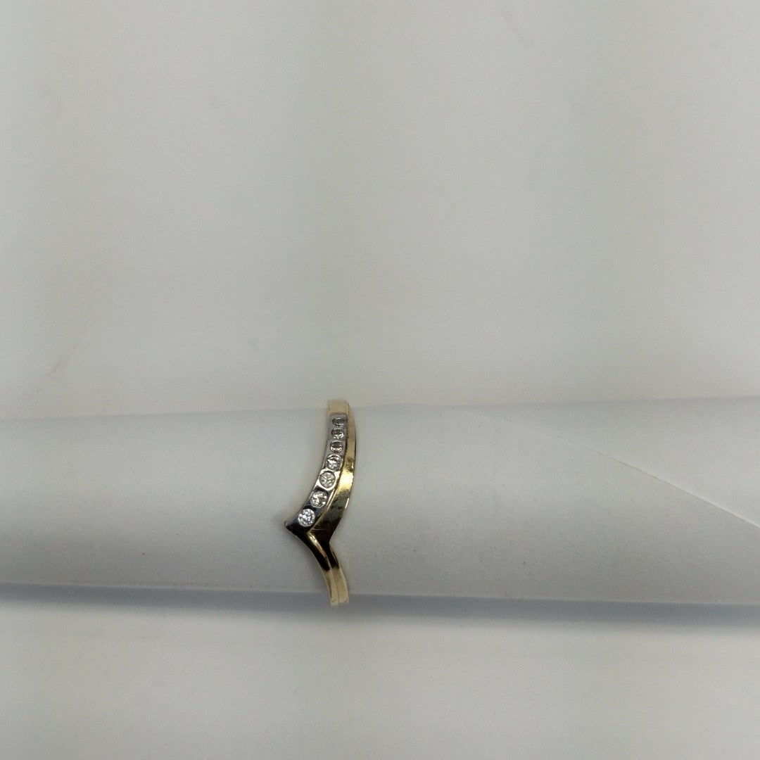 ANILLOS CON CIRCONIAS 14K TALLA 7 1 GR (NUEVO)