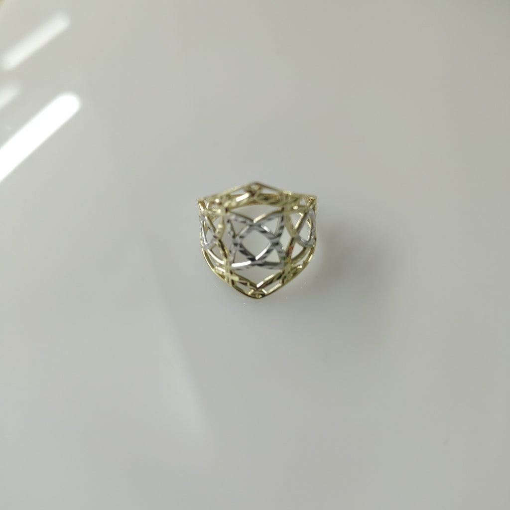 ANILLOS CON ESTRELLA CELTA 14K TALLA 6.5 2.1 GR (NUEVO)