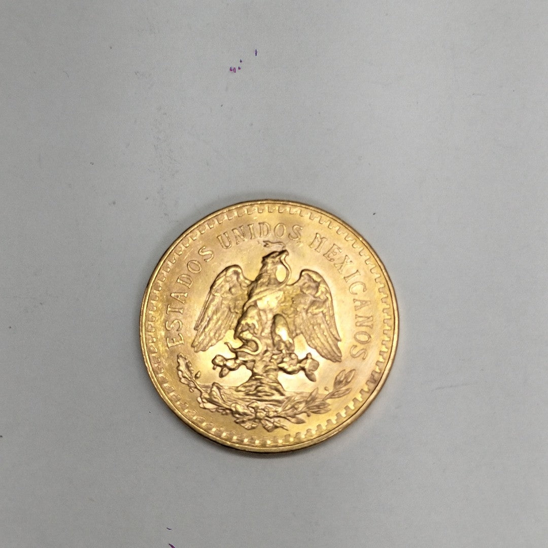 K1 41.6 GRMS 21 K IDENTIFICACIÓN MONEDA NOMINATIVA MONEDAS PESOS 50 PESOS (SEMINUEVO)