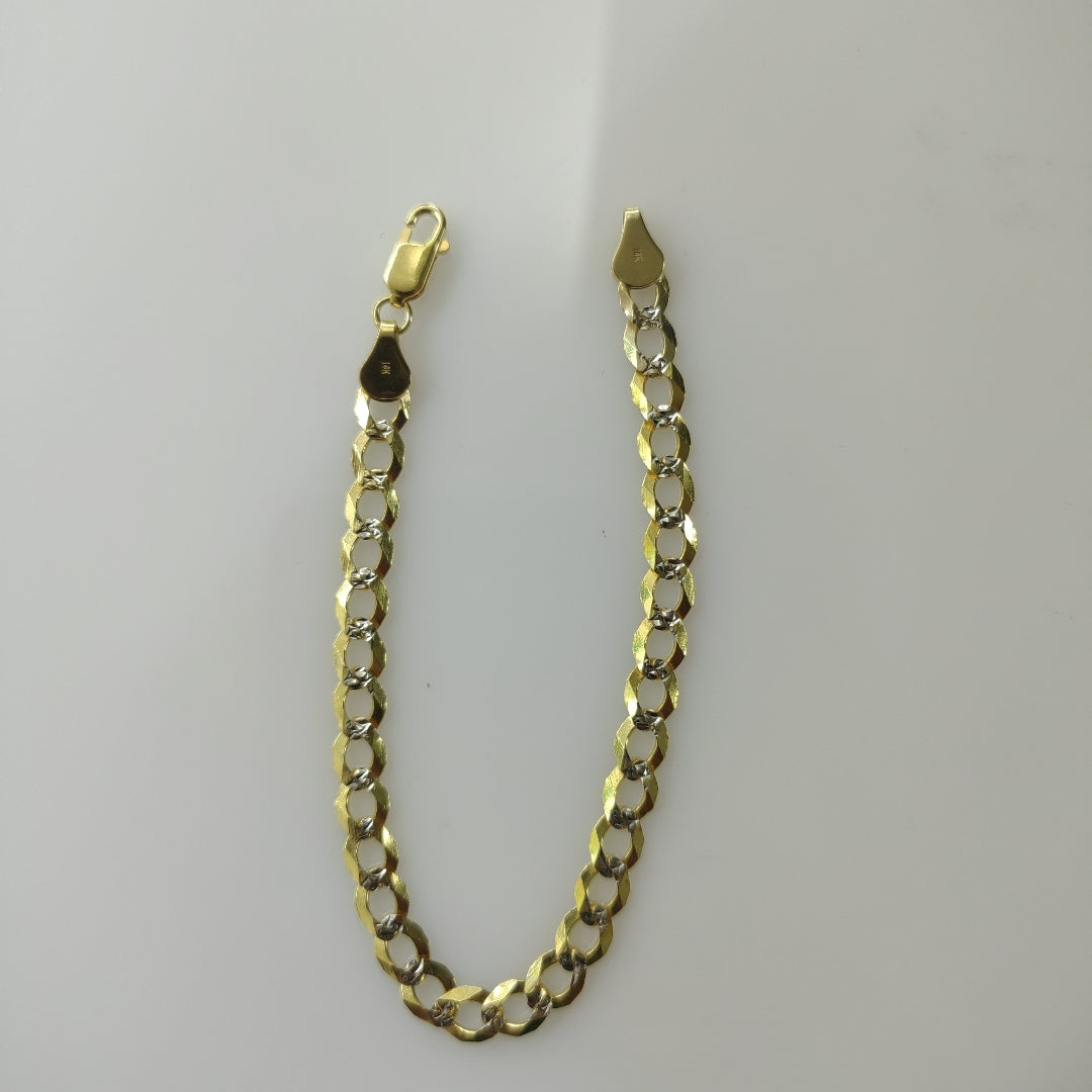 PULSERA BARBADA 14K 21 CM 5.6 GR (NUEVO)