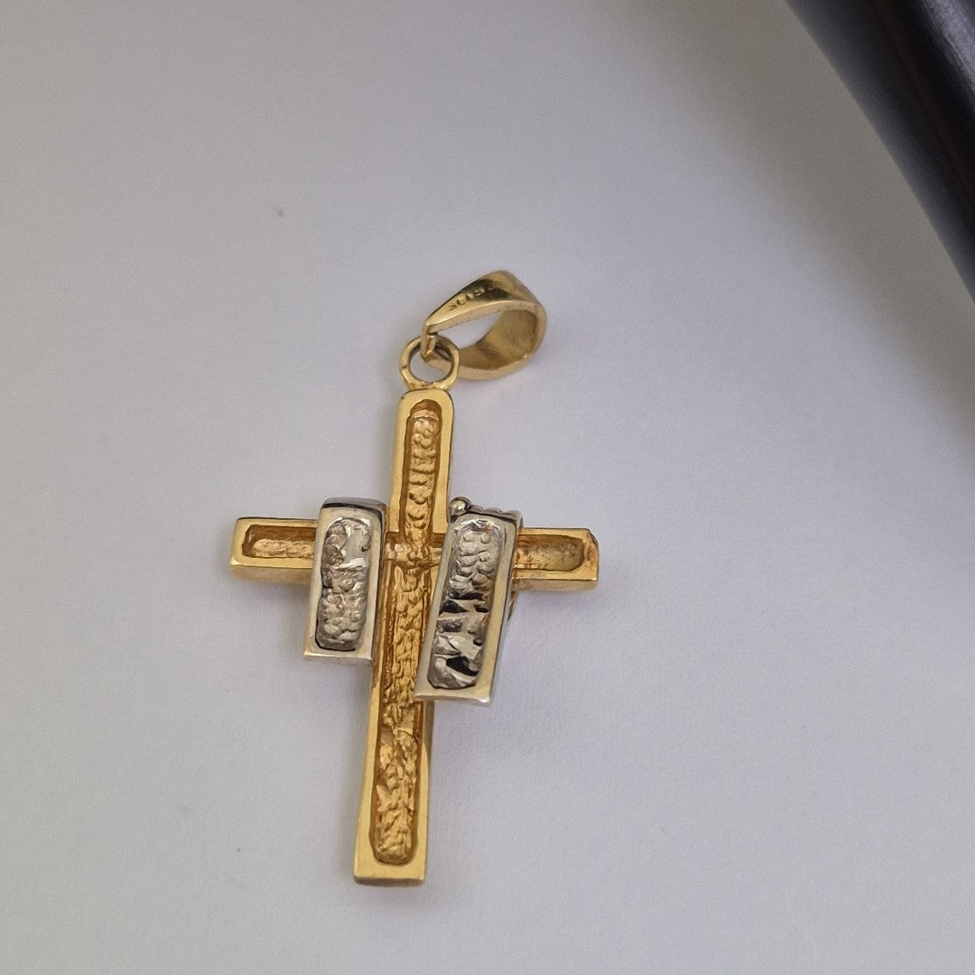 CRUZ ORO,ORO COMBINADO 14 K 4,50 GRMS (SEMINUEVO)