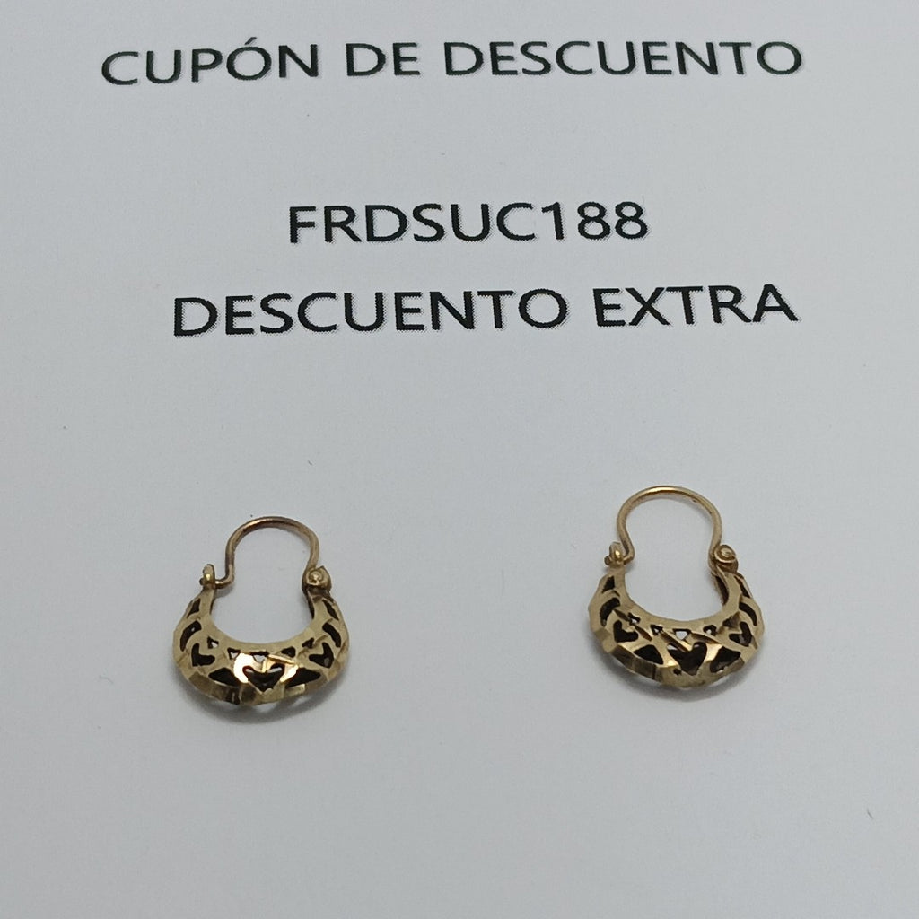 ARETES PAR ORO 10 K 1.4 GRMS (SEMINUEVO)