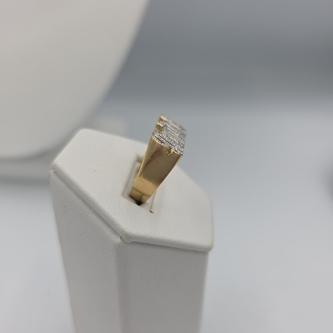 ANILLO DE GRADUACIÓN ORO, ORO COMBINADO, RODIADO 14 K 4.7 GRMS (SEMINUEVO)