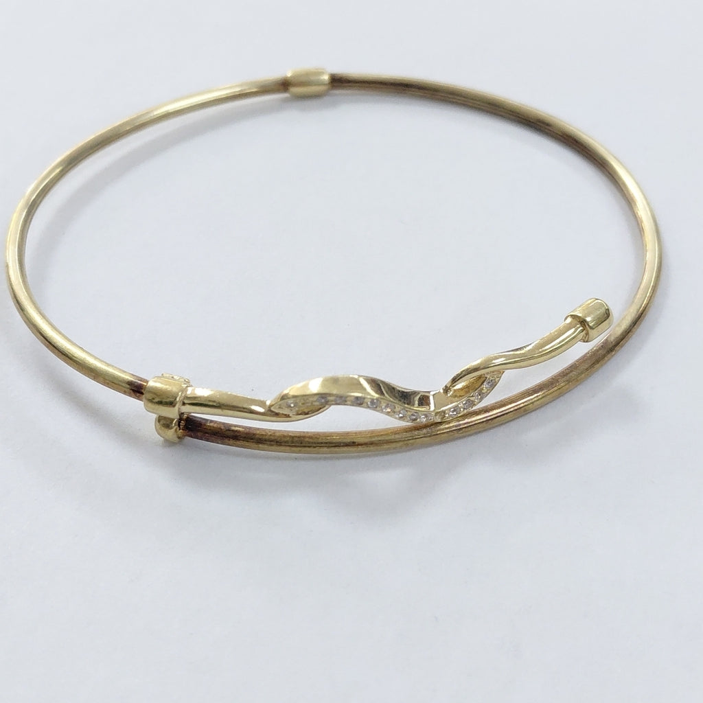 PULSERA RIGIDA ORO 14 K 6.4 GRMS (SEMINUEVO)