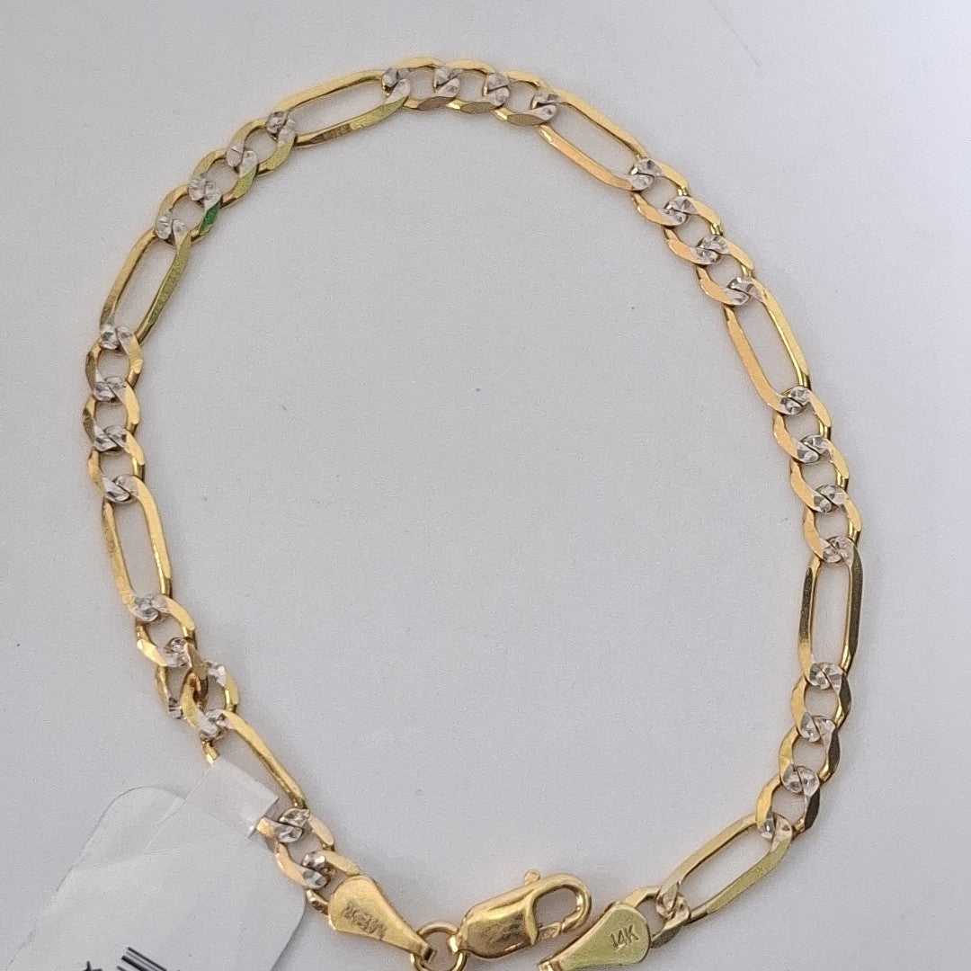 PULSERA 3X1 14K 18 CM 4 GR (NUEVO)