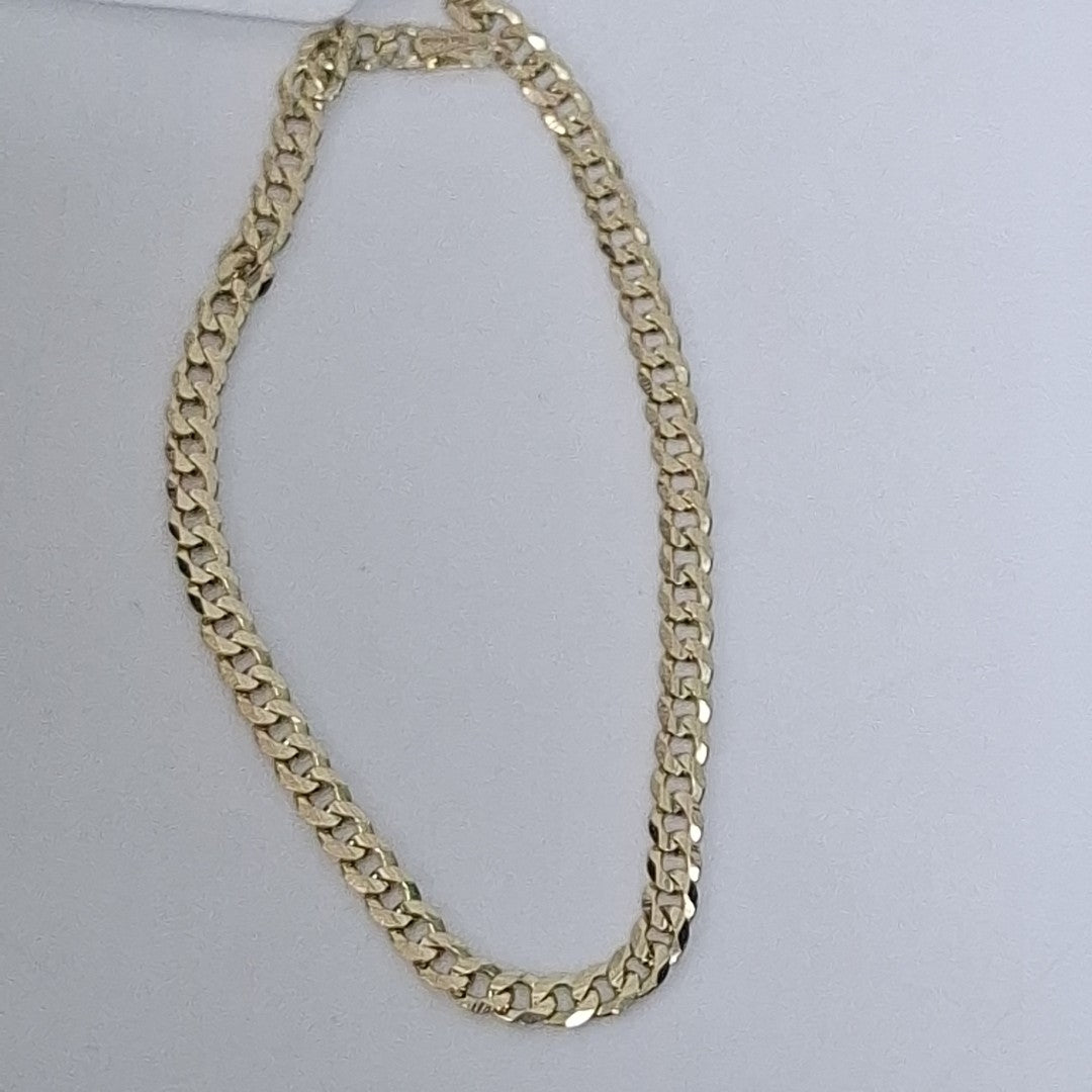 PULSERA BARBADA 14K 18 CM 3.3 GR (NUEVO)