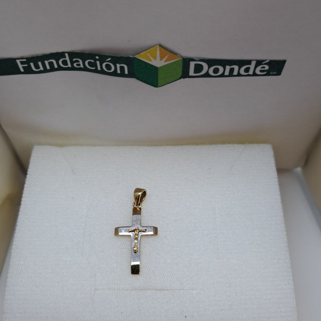 CRUCIFIJO ORO,RODIADO 10 K 1,20 GRMS (SEMINUEVO)