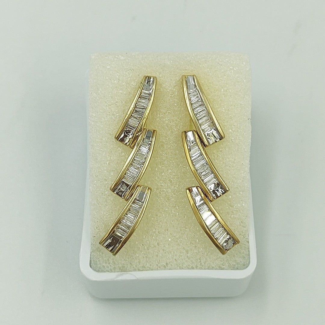 ARETES PAR ORO 14 K 4,70 GRMS (SEMINUEVO)