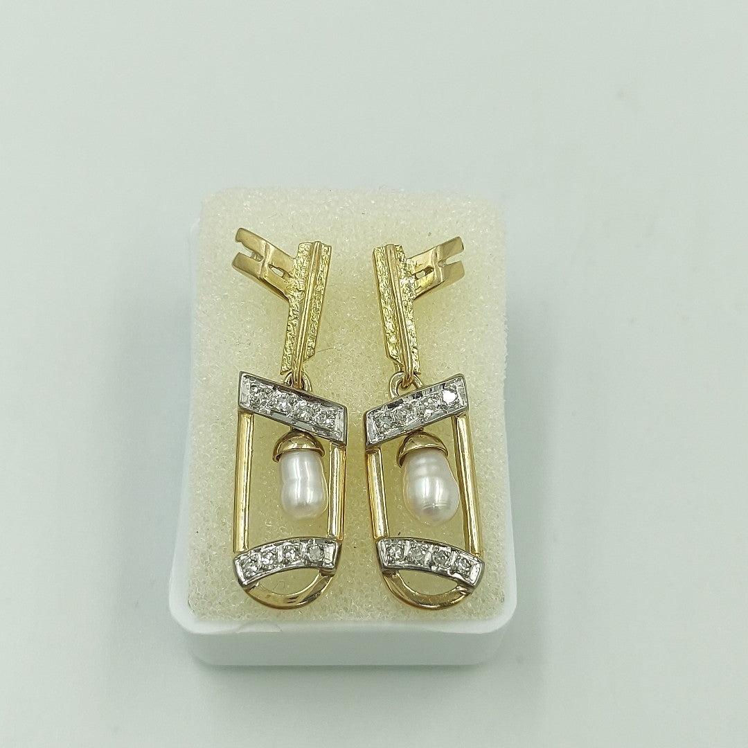 ARETES PAR ORO 14 K 6,90 GRMS (SEMINUEVO)