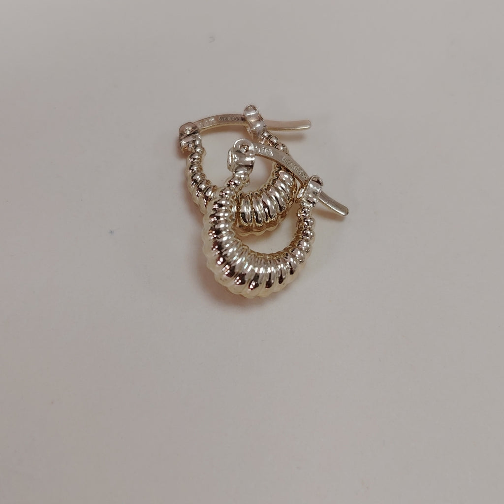 ARETES ARRACADA ESTRIADAS 14K 1.2 GR (NUEVO)