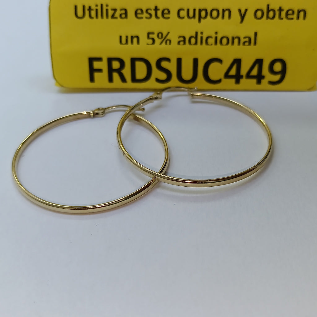 ARRACADAS PAR ORO 14 K 2.6 GRMS (SEMINUEVO)