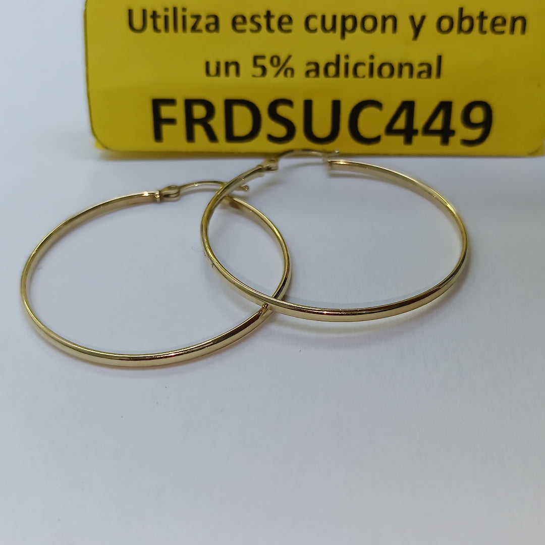 ARRACADAS PAR ORO 14 K 2.6 GRMS (SEMINUEVO)