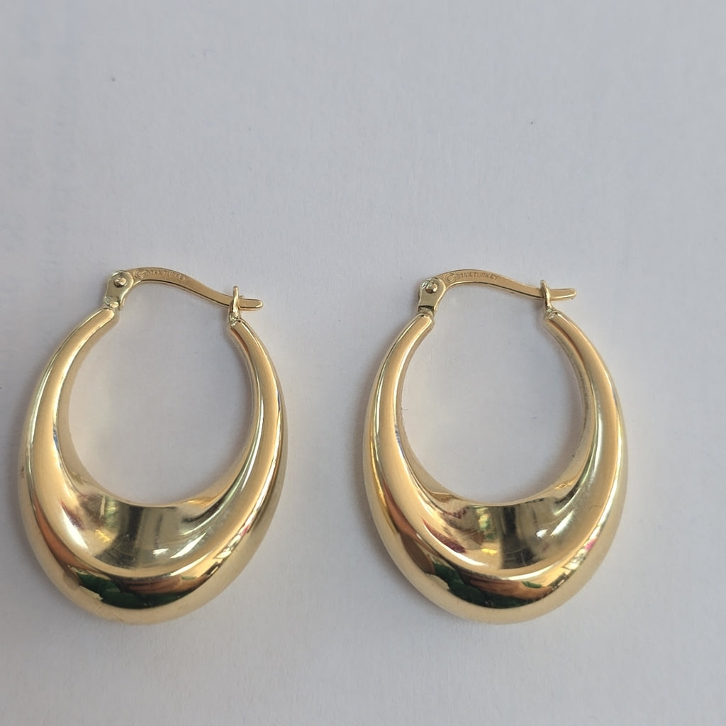ARRACADAS PAR ORO 14 K 3 GRMS (SEMINUEVO)