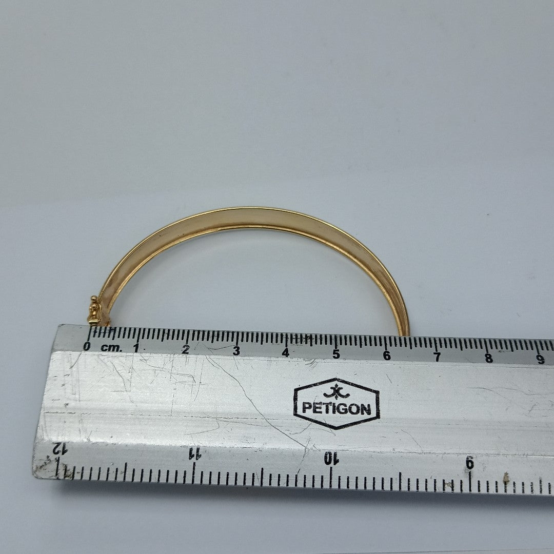 PULSERA RIGIDA ORO,RODIADO 10 K 5,90 GRMS (SEMINUEVO)