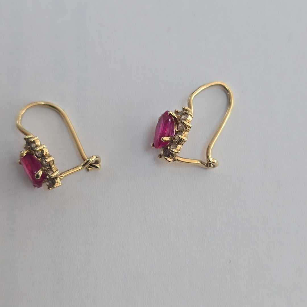ARETES PAR ORO 10 K 1.5 GRMS (SEMINUEVO)