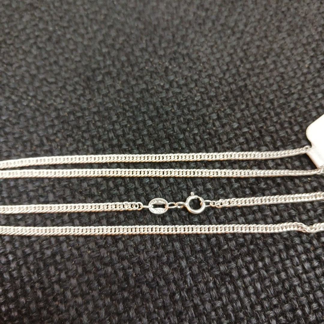 CADENA BARBADA PLATA .925 50 CM 4.32 GR (NUEVO)