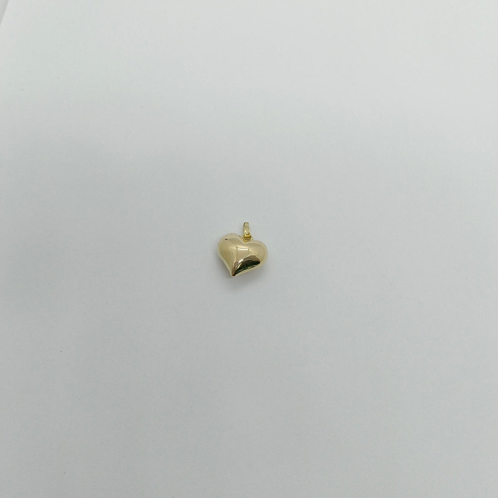 DIJE TEJIDO CORAZON LISO 14K 1.1 GR (NUEVO)