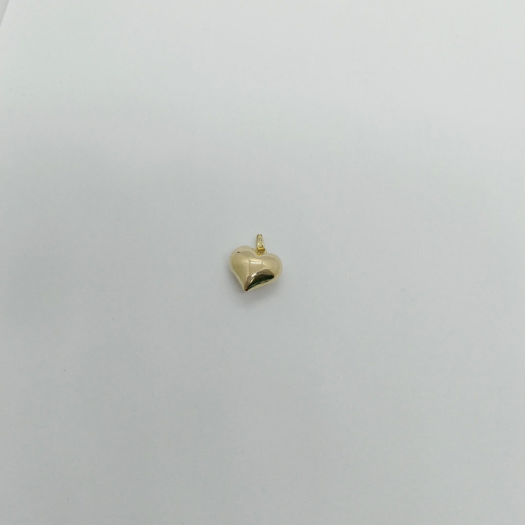 DIJE TEJIDO CORAZON LISO 14K 1.1 GR (NUEVO)