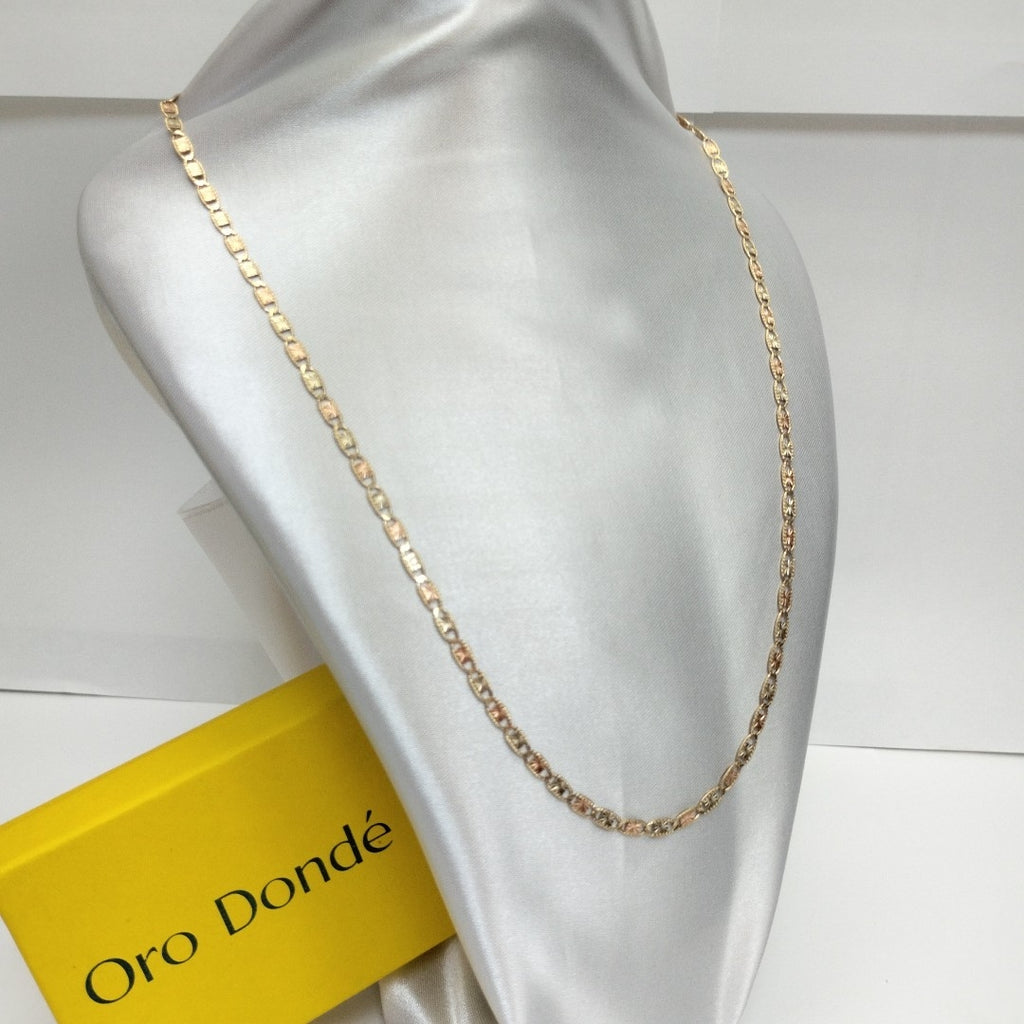 CADENAS TEJIDO GUCHI ORO 10K 55 CM 6.8 GR (NUEVO)