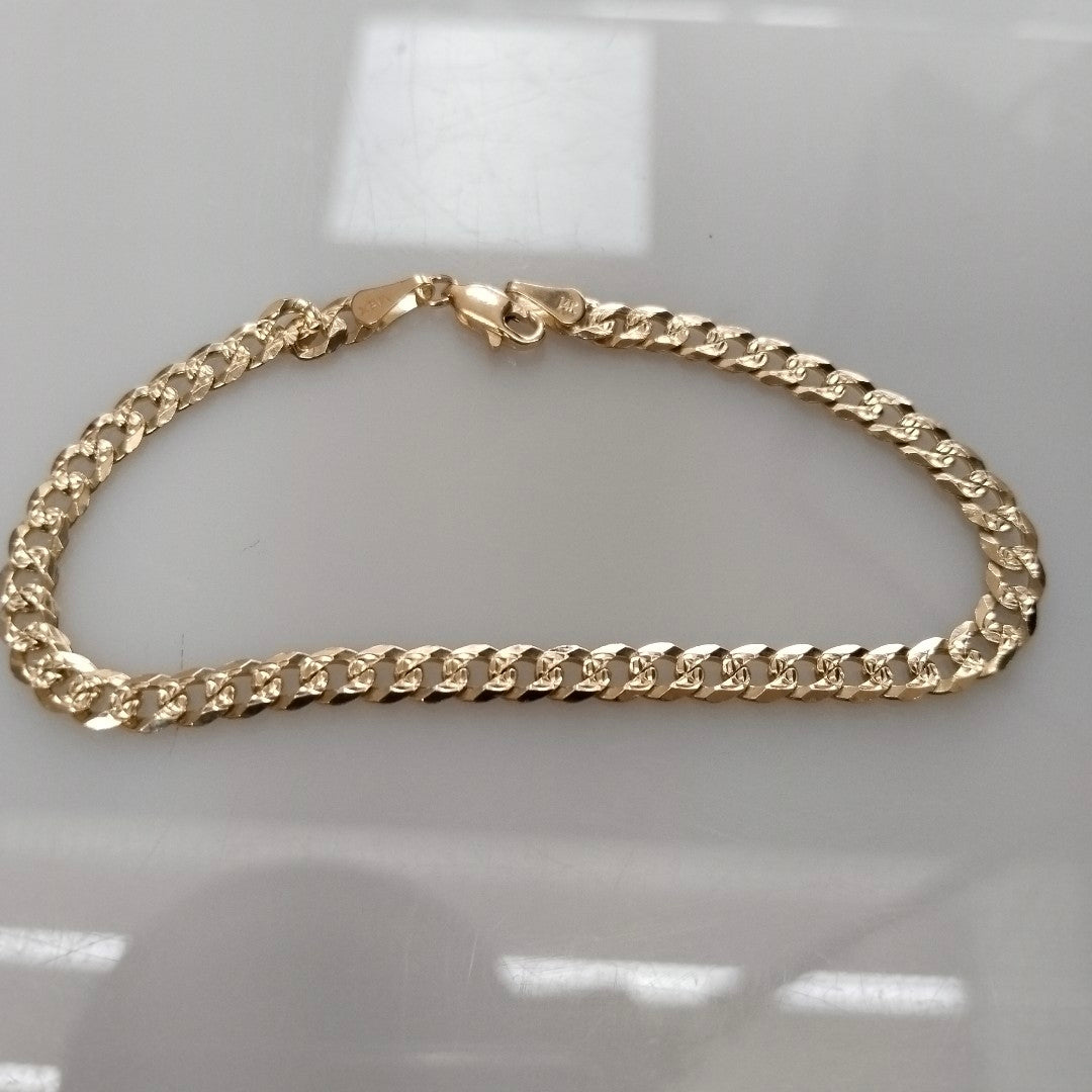 PULSERA BARBADA 14K 21 CM 7.6 GR (NUEVO)