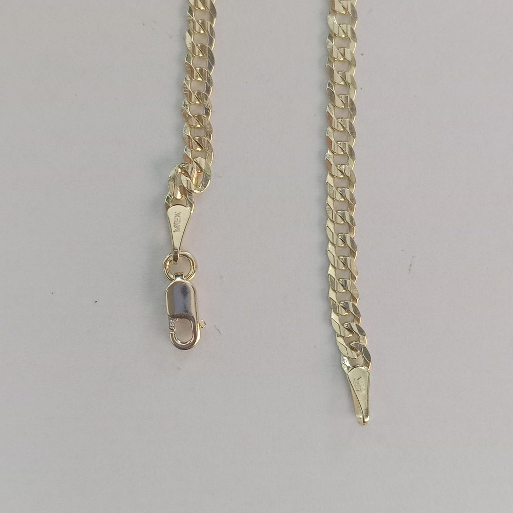 PULSERA BARBADA 14K 21 CM 3.8 GR (NUEVO)