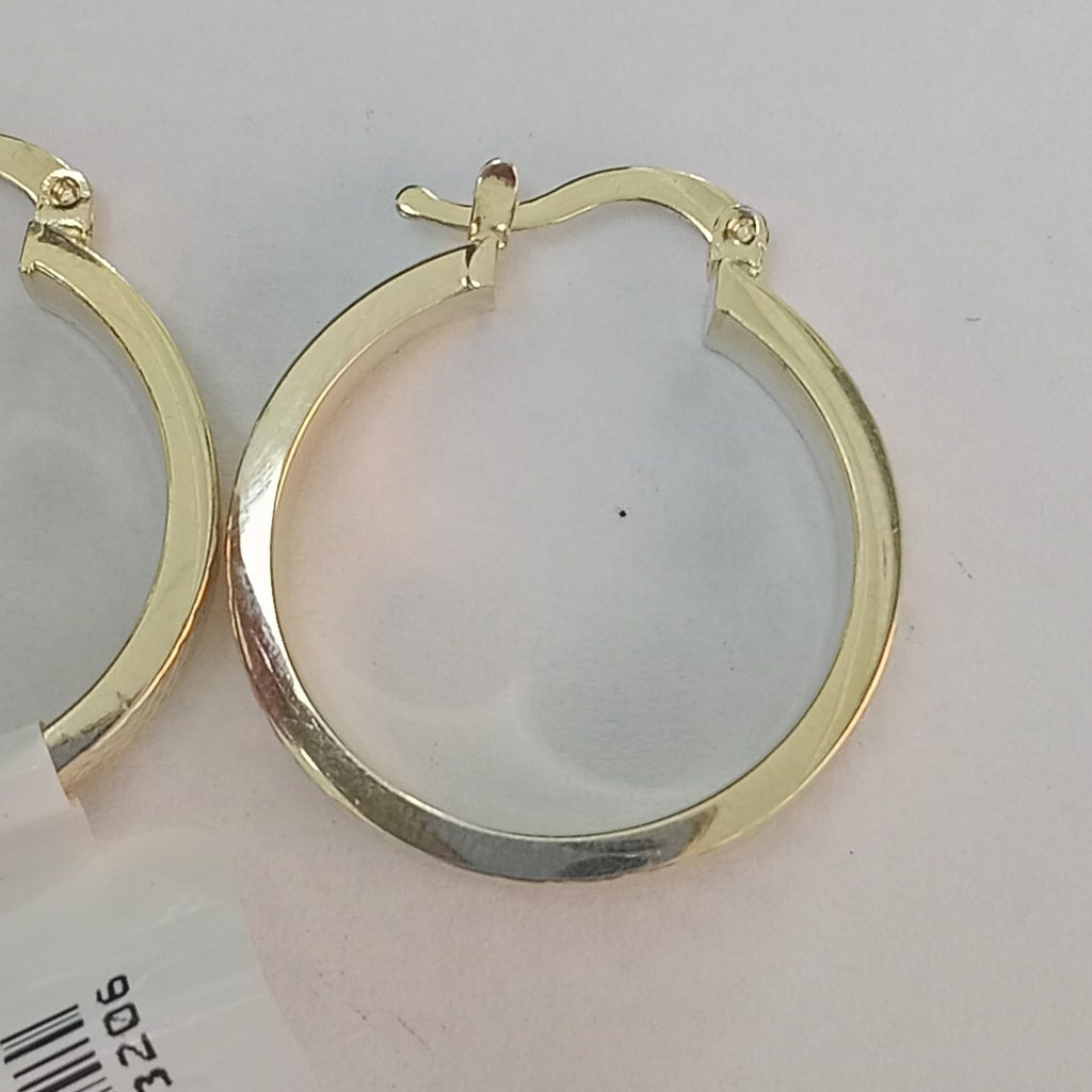 ARETES TEJIDO ARRACADAS FACETADAS 14K 2.9 GR (NUEVO)