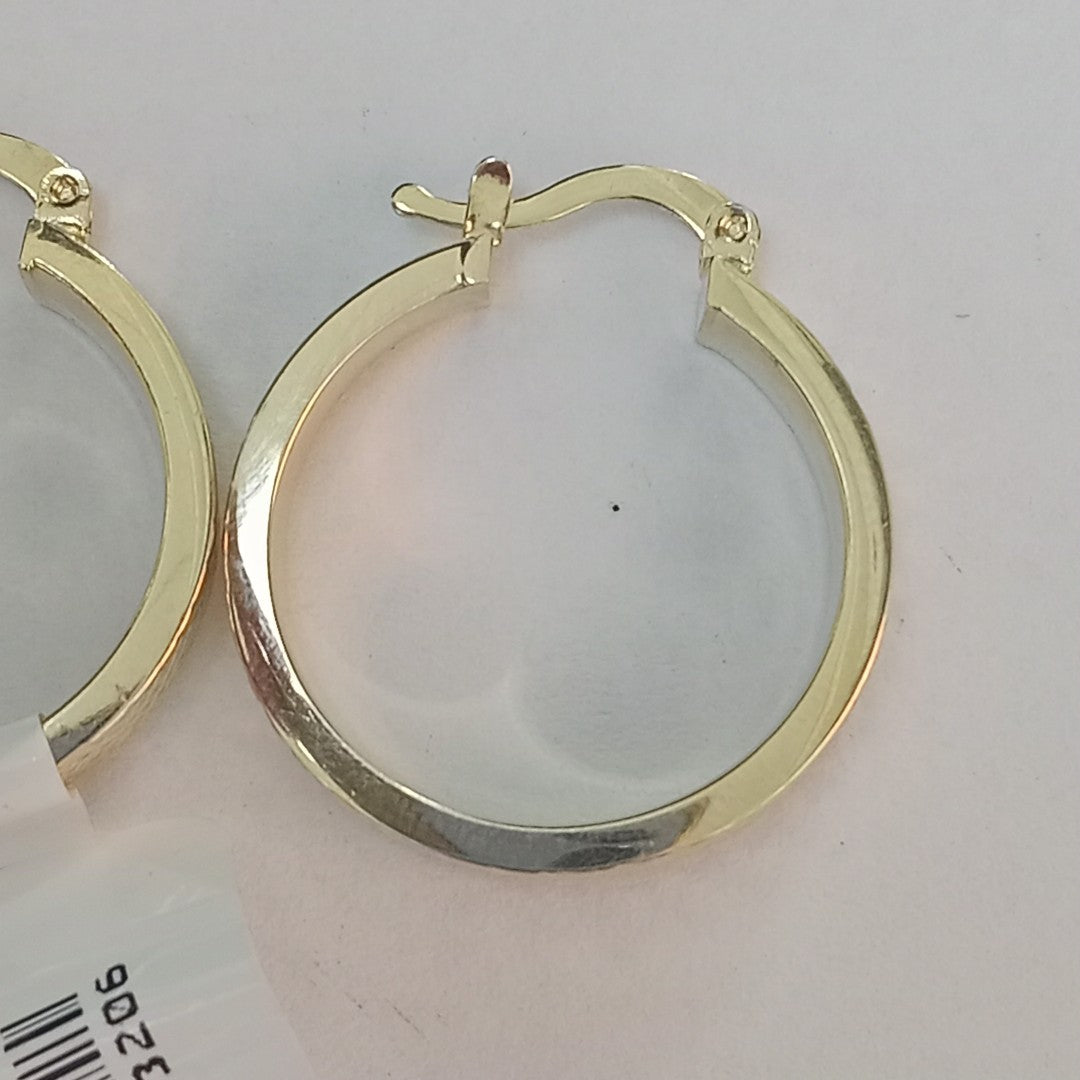 ARETES TEJIDO ARRACADAS FACETADAS 14K 2.9 GR (NUEVO)