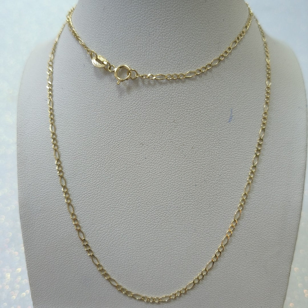 CADENAS TEJIDO 3X1 ORO 10K 55 CM 2.1 GR (NUEVO)