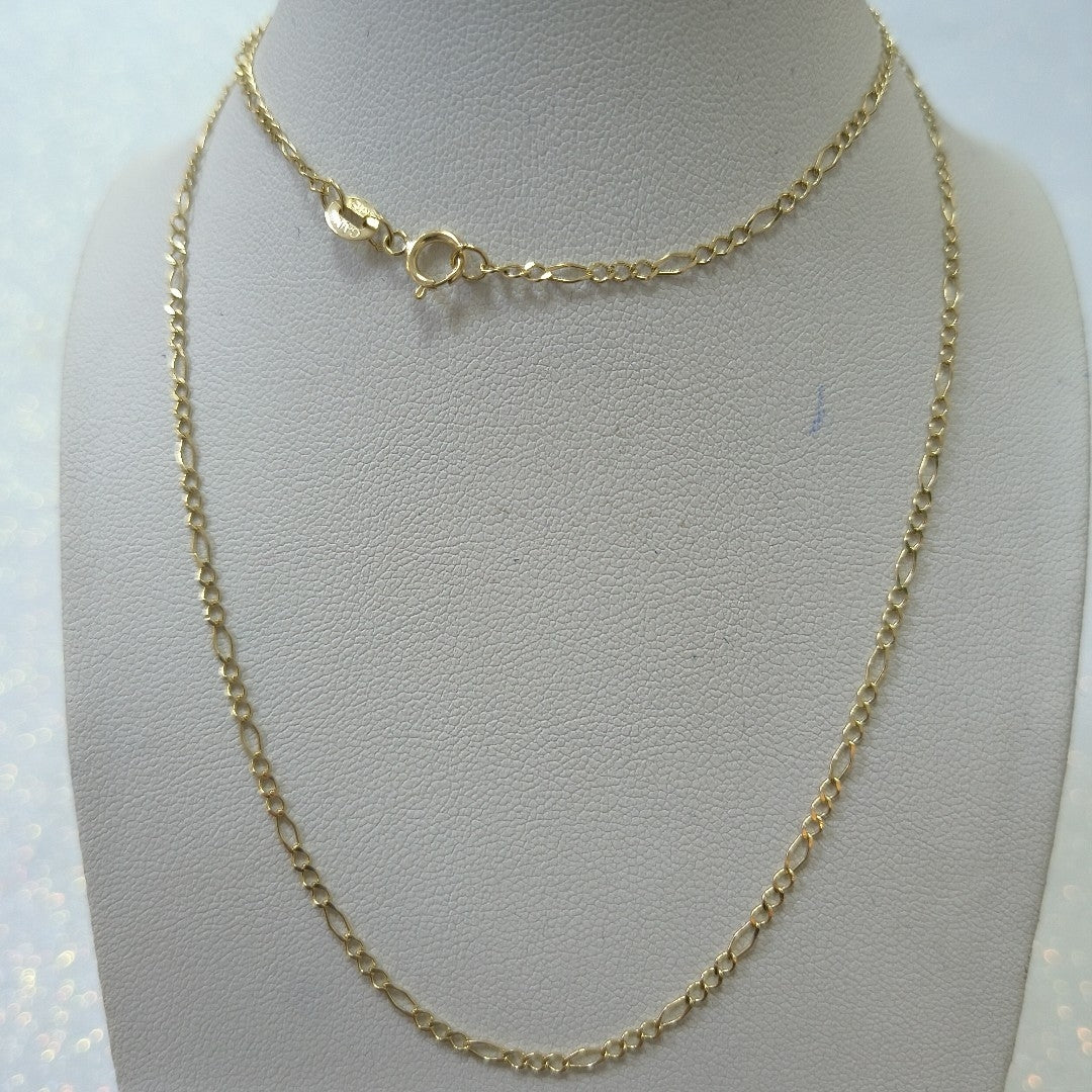 CADENAS TEJIDO 3X1 ORO 10K 55 CM 2.1 GR (NUEVO)